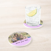 テキスシンプルミニマルト写真のクリスマスセントを追加 コースター (側面)