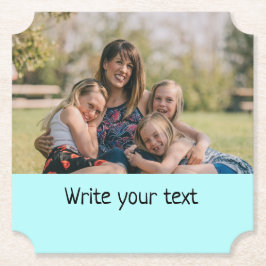 テキスシンプルミニマルト写真のクリスマスセントを追加 ペーパーコースター