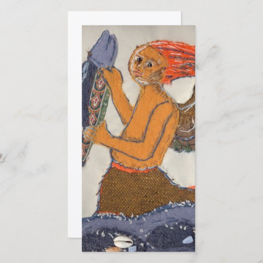 テキスタイルの人魚の電話 シーズンカード (正面/裏面)