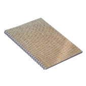 テキスタイルの茶色の背景ファブリック ノートブック (右側)