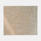 テキスタイルの茶色の背景ファブリック フリースブランケット (正面(横))