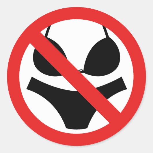 テキスタイルや入浴衣装のサインなし ラウンドシール (正面)