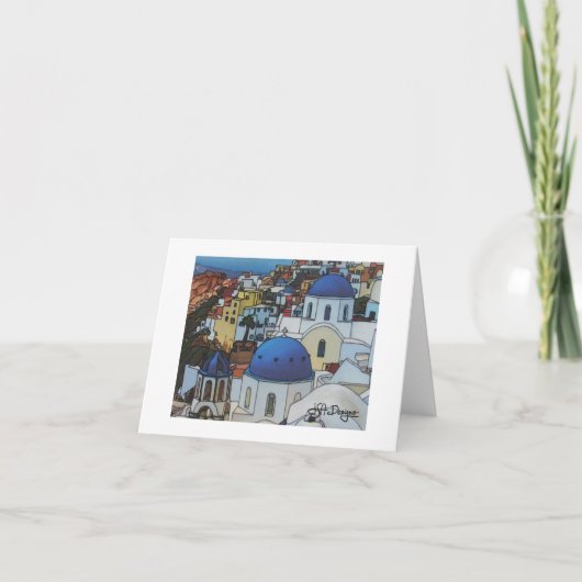 テキスタイルアートギリシャノテカード カード (正面)