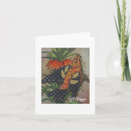 テキスタイルアートバードノテカード カード