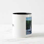 テキスタイルアートボートコーヒーマグ ツートーンマグカップ (中央)