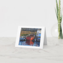 テキスタイルアートボートノテカード