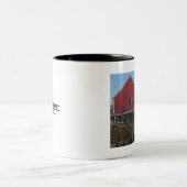 テキスタイルアートボートハウスコーヒーマグ ツートーンマグカップ (中央)
