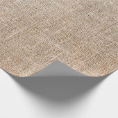 テキスタイルジュートの茶色の生地のテクスチャ ラッピングペーパー (角)