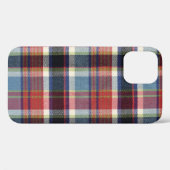 テキスタイルテクスチャの背景を四角形。 Case-Mate iPhoneケース (裏面 (横))