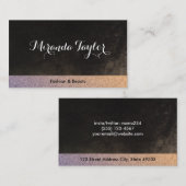 テキスタイルパターンとシックなテクスチャ 名刺 (正面/裏面)