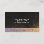 テキスタイルパターンとシックなテクスチャ 名刺 (裏面)