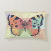 テキスタイルパッチワーク蝶プリント アクセントクッション (裏面)