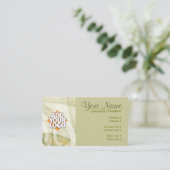 テキスタイルフロービジネスカード 名刺 (スタンド正面)