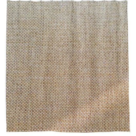 テキスタイルブラウンの背景布 シャワーカーテン (正面)