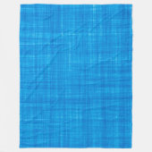 テキスタイルブルー生地の写真 フリースブランケット (正面)