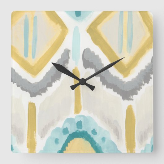 テキスタイル印象II スクエア壁時計 (正面)