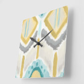 テキスタイル印象II スクエア壁時計 (傾斜)