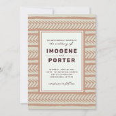 テキスタイル ウェディング 招待状 (正面)