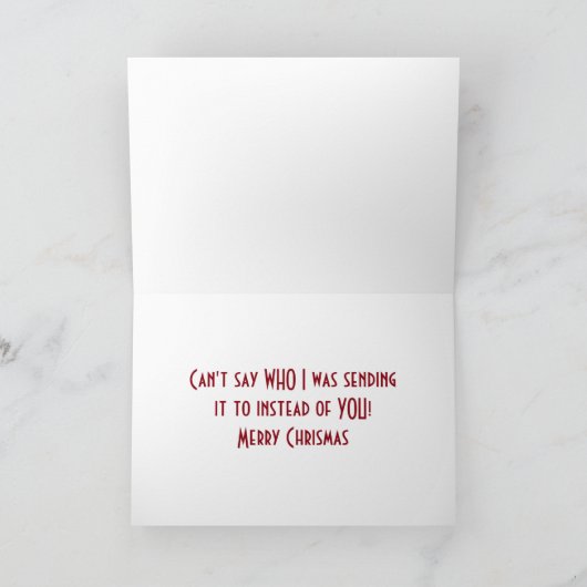 テキスターのクリスマス区切り シーズンカード (内部)