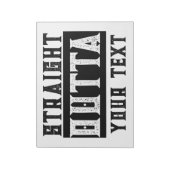 「テキストおもしろいをストレートで出力」 ノートパッド (回転)