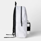 「テキストおもしろいをストレートで出力」 プリントバックパック (左)