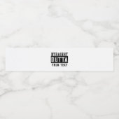 「テキストおもしろいをストレートで出力」 ペットボトルラベル (シングルラベル)