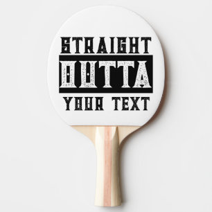 「テキストおもしろいをストレートで出力」 卓球ラケット