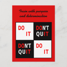 テキストが表示されやめないやる気を起こさせる ポストカード