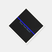 テキストが黒の象徴的な薄い青い線 スタンダードカクテルナプキン (角)