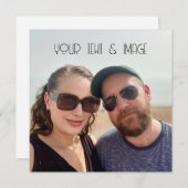 テキストであなただけのオリジナルフォトカードを作成 招待状 (正面/裏面)