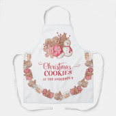 テキストでパーソナライズする、クリスマスクッキー エプロン (正面)