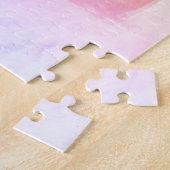 テキストとフェードのカラフルグラデーシグラデーションョン ジグソーパズル (側面)