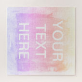 テキストとフェードのカラフルグラデーシグラデーションョン ジグソーパズル (横)