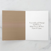 テキストと写真のグリーティパーソナライズされたングカード カード (内部)