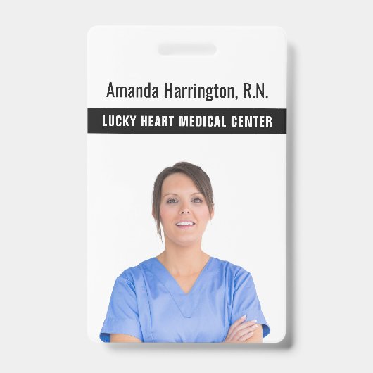 テキストと写真のバッジ バッジ (Front)