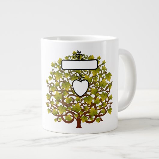 テキストと写真の追加 – Jumbo Mag ジャンボコーヒーマグカップ (正面右)