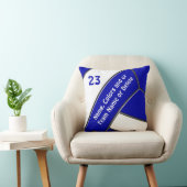 テキストと色のバレーボール枕 クッション (椅子)