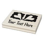 テキストのカスタムハート ラバースタンプ (スタンプ)