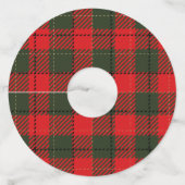 テキストのクリスマスパーティーの追加 ワイングラスタグ (裏面)