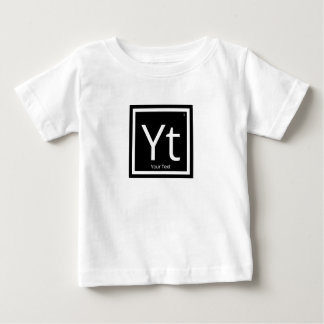テキストの定期パーソナライズされた表要素 ベビーTシャツ