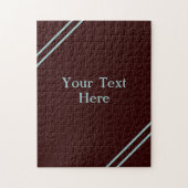 テキストの懸命青の難色を選無地の択 ジグソーパズル (縦)