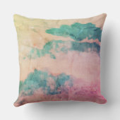 テキストの水の色グランジを横に追加する クッション (裏面)