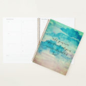 テキストの水彩美しい青い空を追加 プランナー手帳 (ディスプレー)