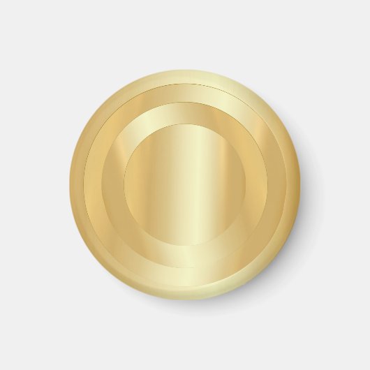 テキストの追加カスタム金ゴールド外観の魅力的なテンプレート マグネット (正面)