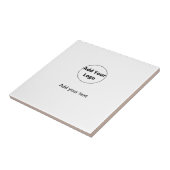 テキストの追加シンプルミニマルカスタムロゴの追加 タイル (側面)