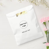 テキストの追加シンプルミニマルカスタムロゴの追加 フェイバーバッグ (封をした状態)