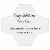 テキストの追加シンプル大学院の追加コース名の追加 サッカーボール (フラット)