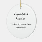 テキストの追加シンプル大学院の追加コース名の追加 セラミックオーナメント (左)