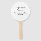 テキストの追加シンプル大学院の追加コース名の追加 ハンドファン (裏面)