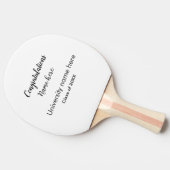 テキストの追加シンプル大学院の追加コース名の追加 卓球ラケット (横)